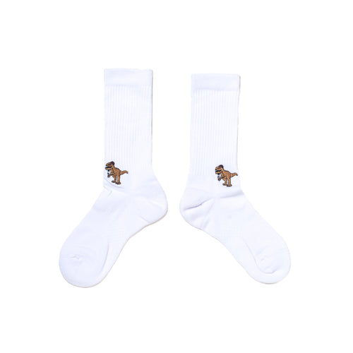 T-REX SOCKS WHITE