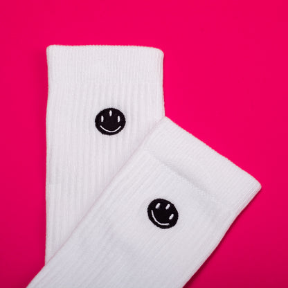 SMILEY SOCKS WHITE